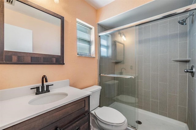1304 Cedar Ct, Tarpon Springs, FL 34689 - bathroom featuring a shower stall and vanity