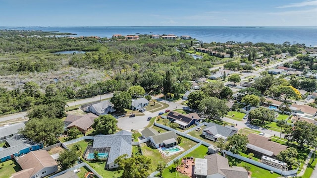 1304 Cedar Ct, Tarpon Springs, FL 34689 - aerial view of residential area with a nearby body of water
