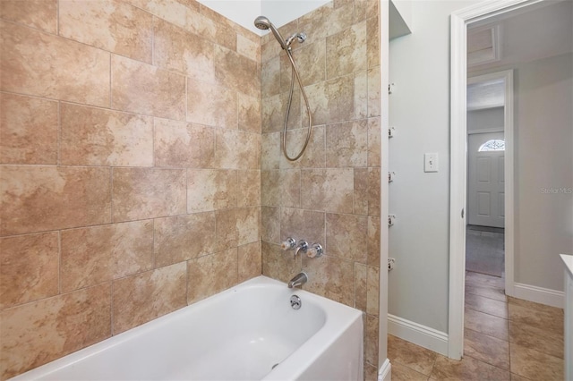 201 W Alva St, Tampa, FL 33603 - full bathroom featuring bathtub / shower combination and tile patterned floors