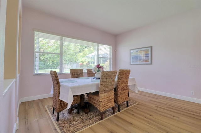 2228 Hannah Way S, Dunedin, FL 34698 - dining space featuring healthy amount of natural light and light wood-style flooring