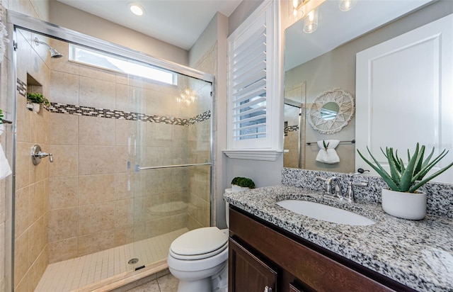 29038 Picana Ln, Wesley Chapel, FL 33543 - bathroom with vanity and a stall shower