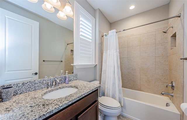 29038 Picana Ln, Wesley Chapel, FL 33543 - full bathroom with vanity and shower / tub combo with curtain