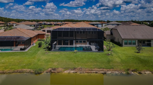29038 Picana Ln, Wesley Chapel, FL 33543 - aerial perspective of suburban area with a nearby body of water