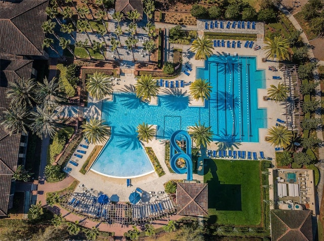 29038 Picana Ln, Wesley Chapel, FL 33543 - bird's eye view of a pool area