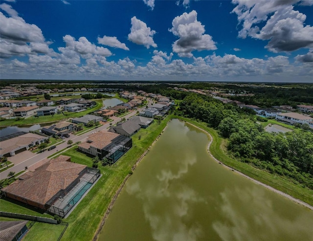 29038 Picana Ln, Wesley Chapel, FL 33543 - aerial perspective of suburban area featuring a large body of water
