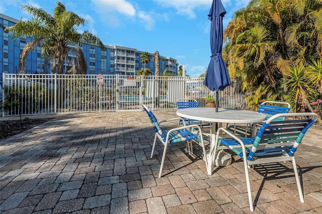 3315 58th Ave S Unit 421, Saint Petersburg, FL 33712 - view of patio / terrace featuring outdoor dining space