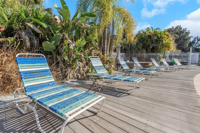 3315 58th Ave S Unit 421, Saint Petersburg, FL 33712 - view of wooden deck