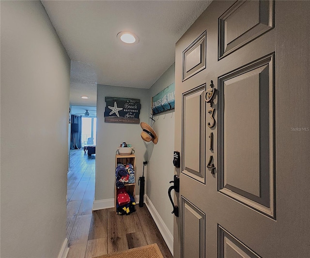 18650 Gulf Blvd Unit 314, Indian Shores, FL 33785 - corridor with wood finished floors and recessed lighting