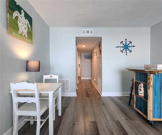18650 Gulf Blvd Unit 314, Indian Shores, FL 33785 - office featuring dark wood-style flooring and baseboards