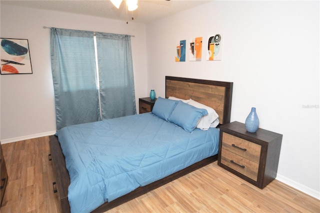 10265 Gandy Blvd N Unit 1409, Saint Petersburg, FL 33702 - bedroom featuring wood finished floors and a ceiling fan