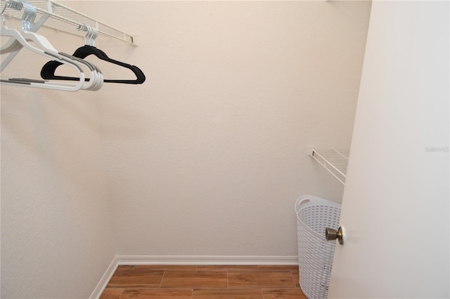 10265 Gandy Blvd N Unit 1409, Saint Petersburg, FL 33702 - walk in closet featuring wood finished floors