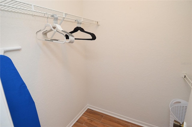 10265 Gandy Blvd N Unit 1409, Saint Petersburg, FL 33702 - detailed view of wood finished floors and baseboards