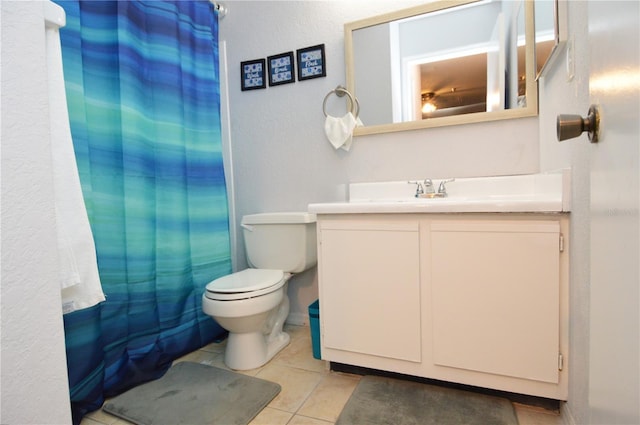 10265 Gandy Blvd N Unit 1409, Saint Petersburg, FL 33702 - bathroom with vanity, tile patterned floors, and a shower with shower curtain