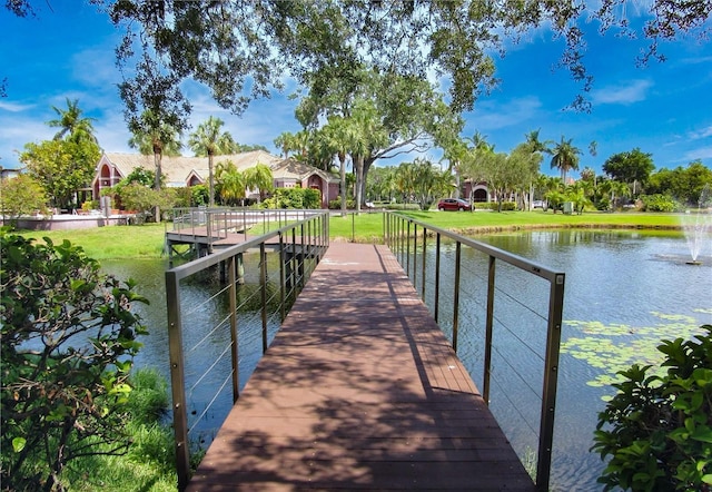 10265 Gandy Blvd N Unit 1409, Saint Petersburg, FL 33702 - dock area featuring a water view