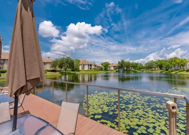 10265 Gandy Blvd N Unit 1409, Saint Petersburg, FL 33702 - dock area featuring a water view
