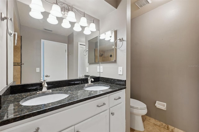 428 Klosterman Rd W, W, Palm Harbor, FL 34683 - full bathroom with double vanity and tile patterned flooring