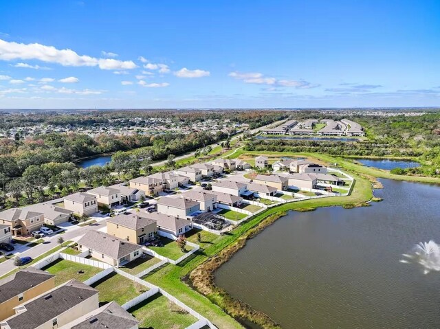 10024 Merry Fawn Ct, Sun City Center, FL 33573 - aerial view of residential area featuring a nearby body of water