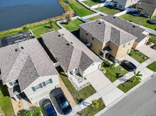 10024 Merry Fawn Ct, Sun City Center, FL 33573 - aerial view of property and surrounding area with a nearby body of water