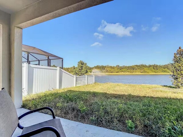 10024 Merry Fawn Ct, Sun City Center, FL 33573 - view of yard with a water view
