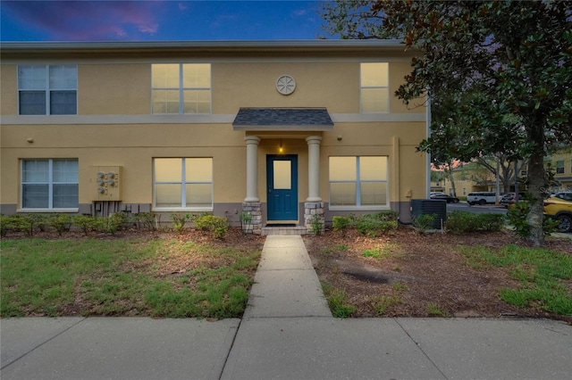 3455 Castle Stone Ct, Valrico, FL 33594 - view of front of home featuring stucco siding and stone siding