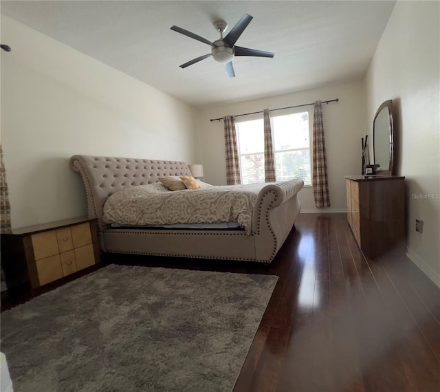 1247 Gentilly Ln, Wesley Chapel, FL 33544 - bedroom with dark wood-type flooring and a ceiling fan