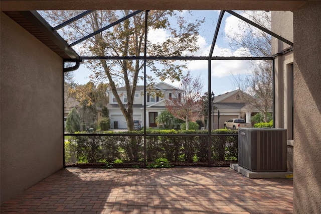 4146 Bexley Village Dr, Land O Lakes, FL 34638 - view of patio featuring a residential view and a lanai