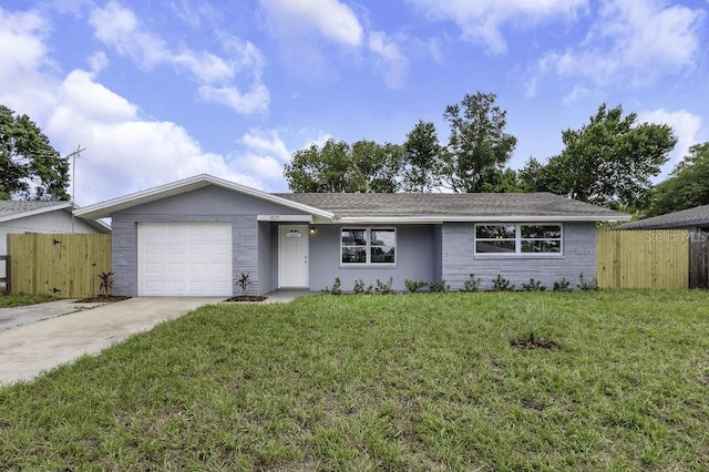 7625 Marechal Ave, Port Richey, FL 34668 - ranch-style home featuring driveway, an attached garage, and a shingled roof
