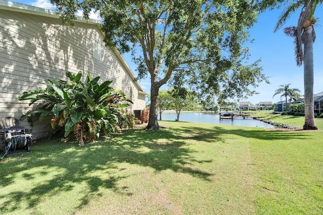 5205 Brighton Shore Dr, Apollo Beach, FL 33572 - view of grassy yard with a water view
