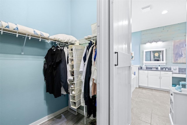 511 Winterside Dr, Apollo Beach, FL 33572 - spacious closet featuring a sink