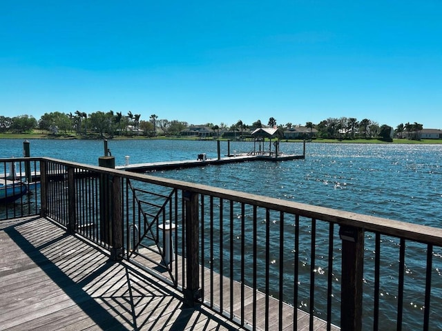 511 Winterside Dr, Apollo Beach, FL 33572 - dock featuring a water view