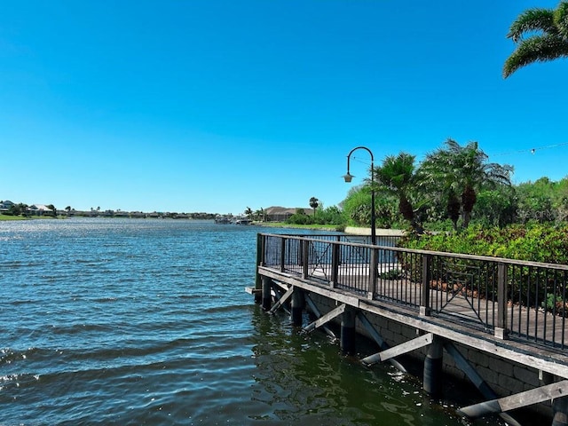 511 Winterside Dr, Apollo Beach, FL 33572 - dock with a water view