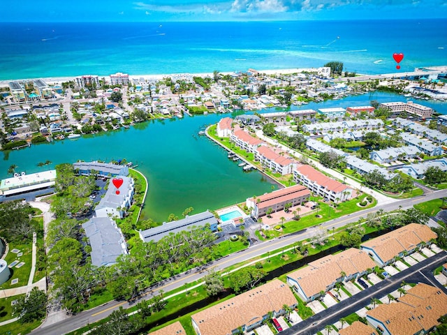12132 Capri Cir S, Treasure Island, FL 33706 - aerial view of property's location with a large body of water