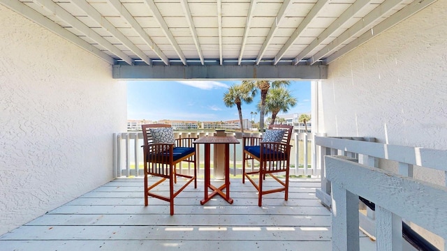 12132 Capri Cir S, Treasure Island, FL 33706 - view of wooden deck
