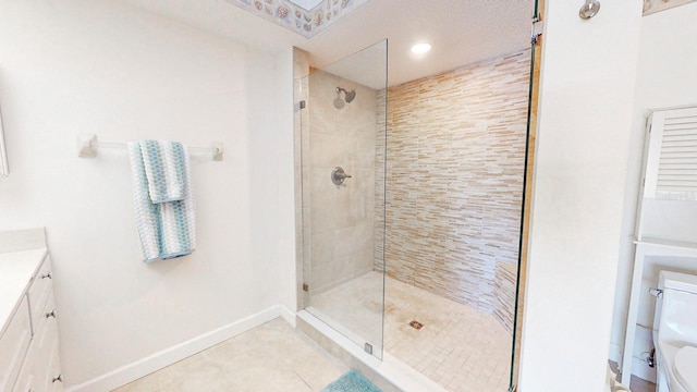 12132 Capri Cir S, Treasure Island, FL 33706 - full bath featuring a stall shower, vanity, and recessed lighting