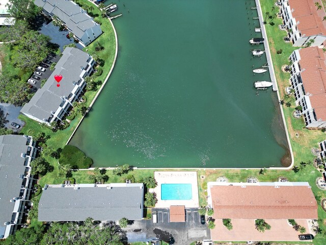 12132 Capri Cir S, Treasure Island, FL 33706 - aerial view of property's location featuring a nearby body of water