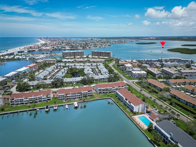 12132 Capri Cir S, Treasure Island, FL 33706 - aerial view of a large body of water