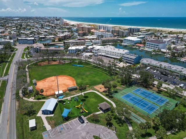 12132 Capri Cir S, Treasure Island, FL 33706 - aerial view of a nearby body of water