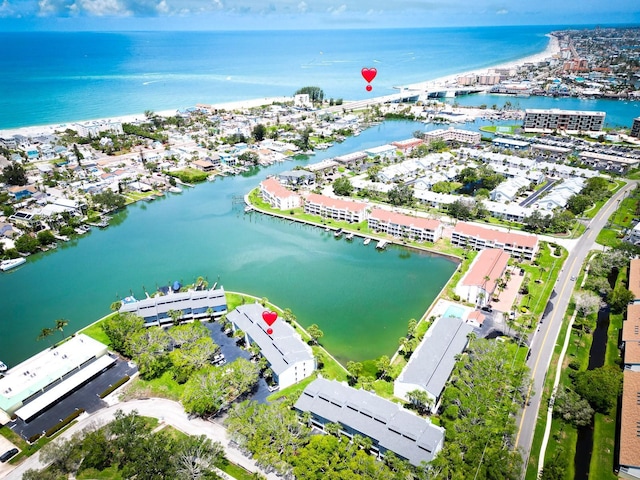 12132 Capri Cir S, Treasure Island, FL 33706 - aerial view of property's location with a nearby body of water