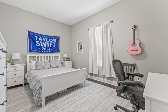 7114 Bowspirit Pl, Apollo Beach, FL 33572 - bedroom featuring an office area and wood finished floors