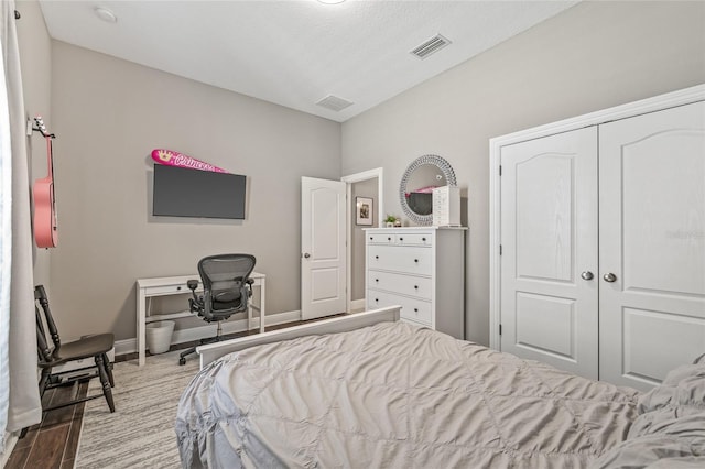 7114 Bowspirit Pl, Apollo Beach, FL 33572 - bedroom with wood finished floors and a closet