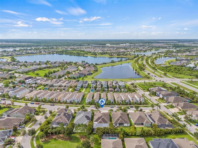 7114 Bowspirit Pl, Apollo Beach, FL 33572 - aerial view of property's location featuring nearby suburban area and a nearby body of water