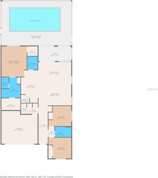 13301 Waterleaf Garden Cir, Riverview, FL 33579 - view of floor plan / room layout