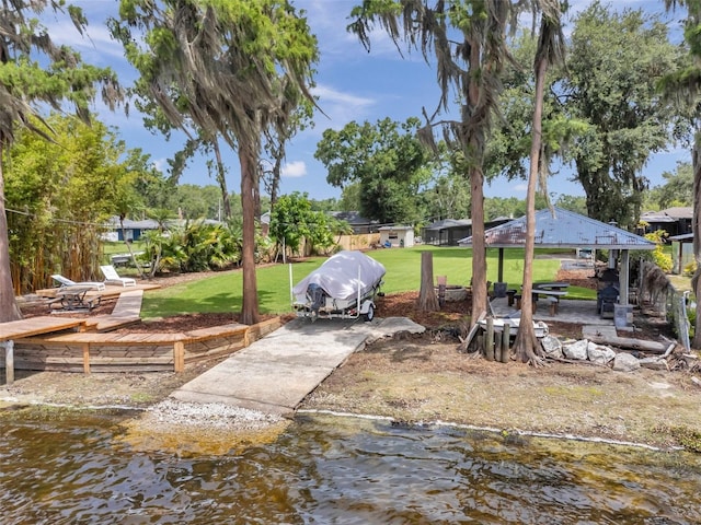 21906 Shamu Dr, Land O Lakes, FL 34639 - view of green lawn with a gazebo