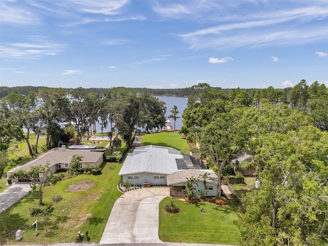 21906 Shamu Dr, Land O Lakes, FL 34639 - aerial view of property and surrounding area with a nearby body of water
