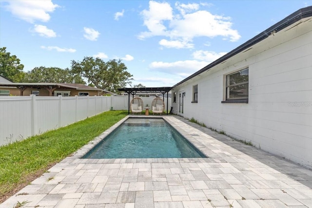6370 Elmhurst Dr, Pinellas Park, FL 33782 - view of pool featuring a fenced backyard and a patio area