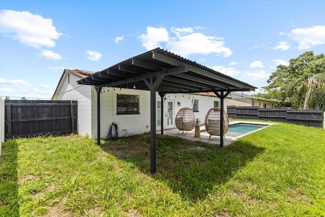 6370 Elmhurst Dr, Pinellas Park, FL 33782 - exterior space with a pergola and a patio area