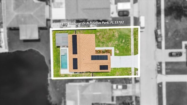 6370 Elmhurst Dr, Pinellas Park, FL 33782 - map / location featuring property parcel outlined