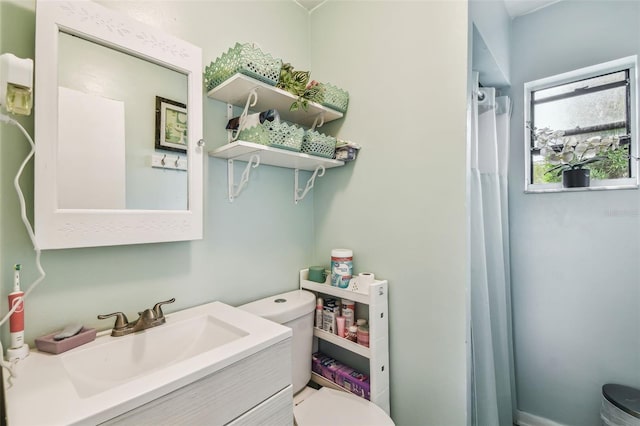 1711 W Followthru Dr, Tampa, FL 33612 - bathroom with vanity and a shower with shower curtain
