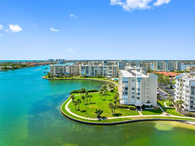7892 Sailboat Key Blvd S Unit 408, South Pasadena, FL 33707 - drone / aerial view of a nearby body of water and apartment complex