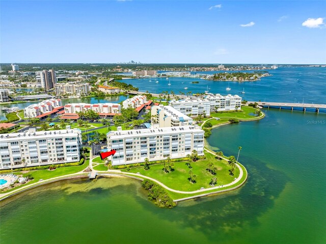 7892 Sailboat Key Blvd S Unit 408, South Pasadena, FL 33707 - aerial view of a nearby body of water and apartment complex